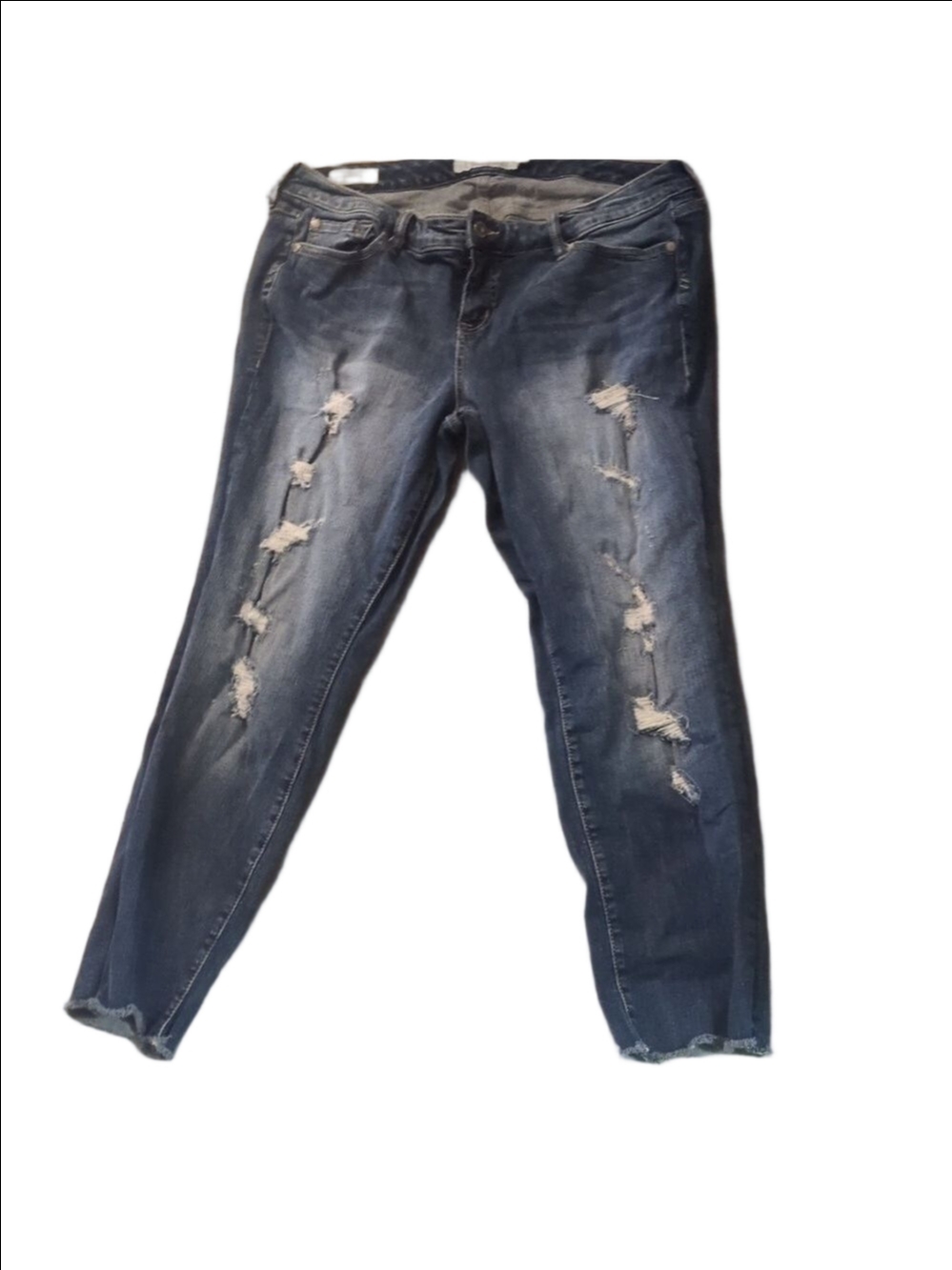 Torrid distressed fringes boyfriend jeans size 16